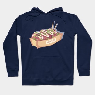 The delecious Japanese takoyaki food Hoodie